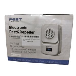Electronic Plug in Pest & Repeller for Roach, Bed Bugs, Spider, Ants. 6 Pack NWT